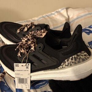 Adidas Women's Ultraboost Light Black and White Sneakers